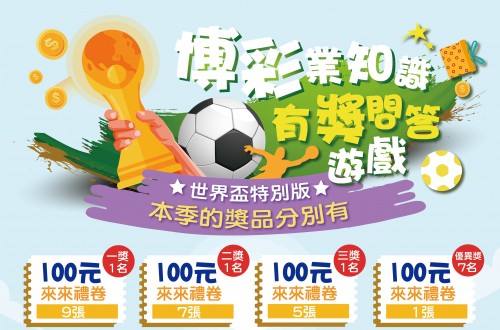 博彩業知識有獎問答遊戲(網路版) 第二季得獎名單出爐啦！